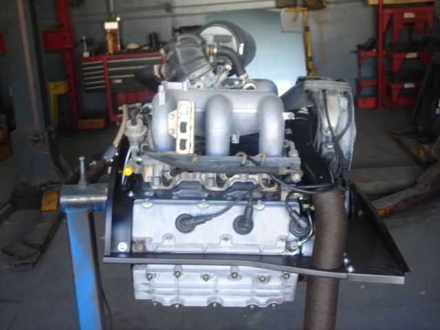 Porsche 3.2 liter six-cylinder engine, right side view